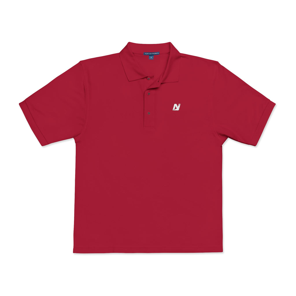 NTGR White Classic Monogram Polo (Embroidered)