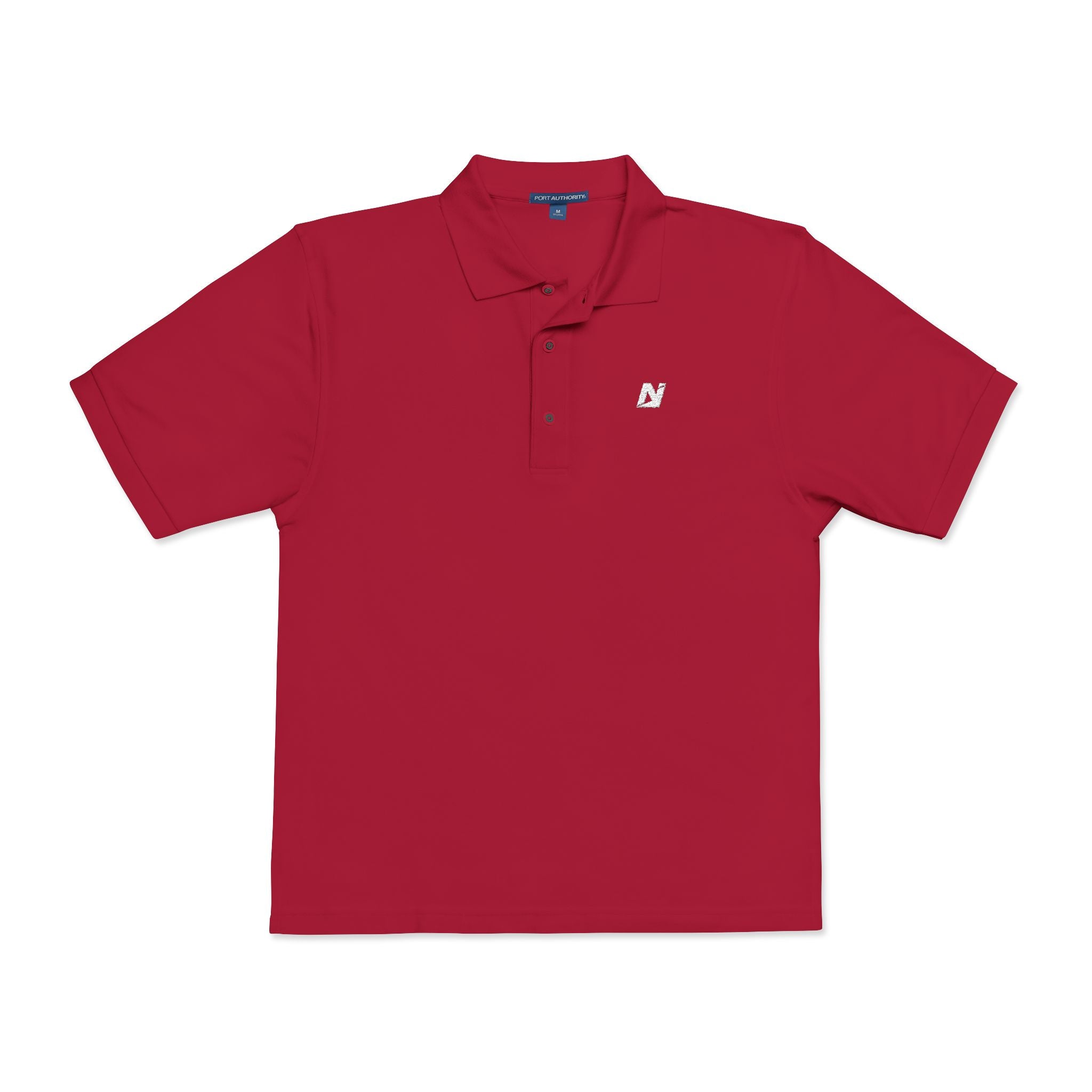 NTGR White Classic Monogram Polo (Embroidered)