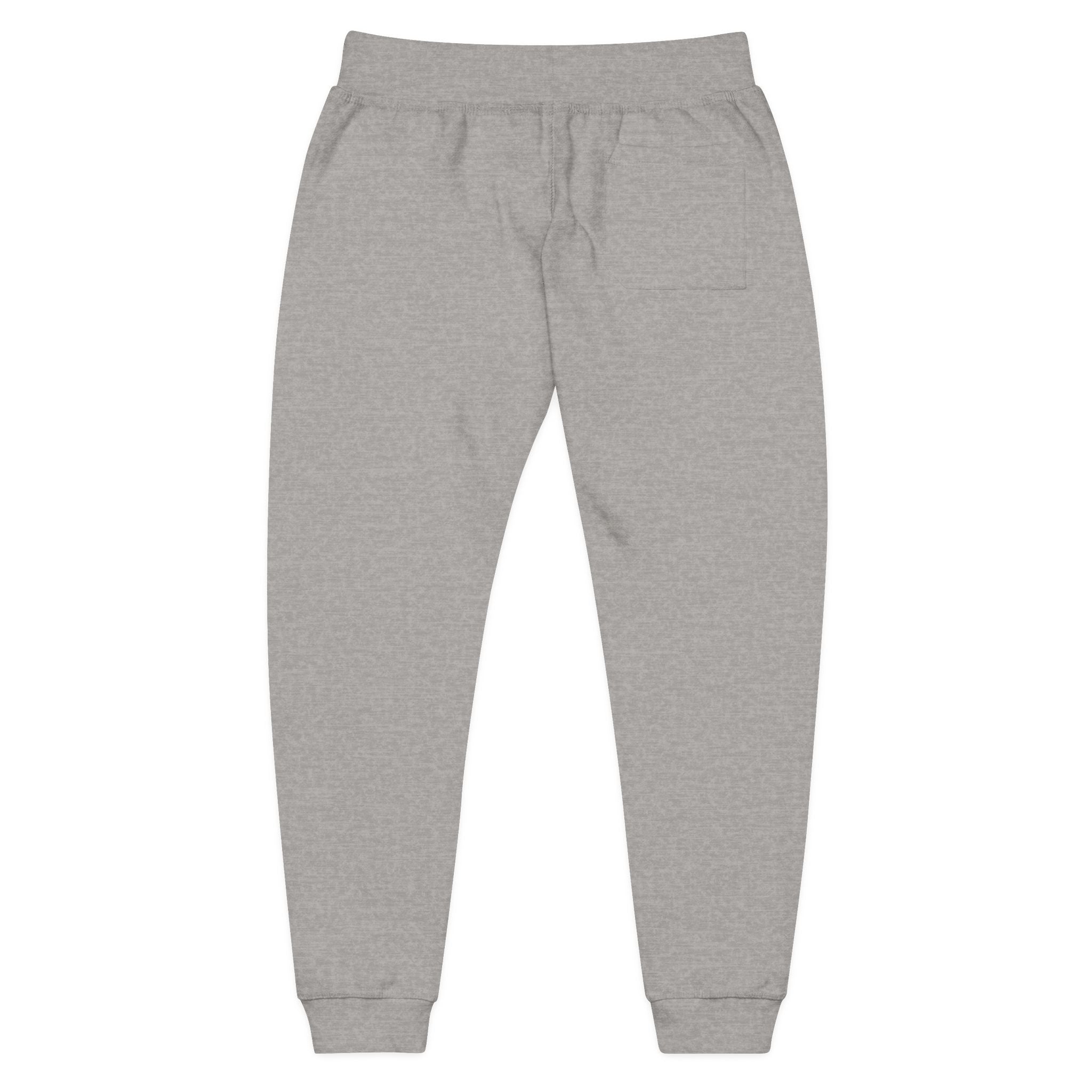 NTGR Fitness White Monogram Fleece Sweatpants (Embroidered)