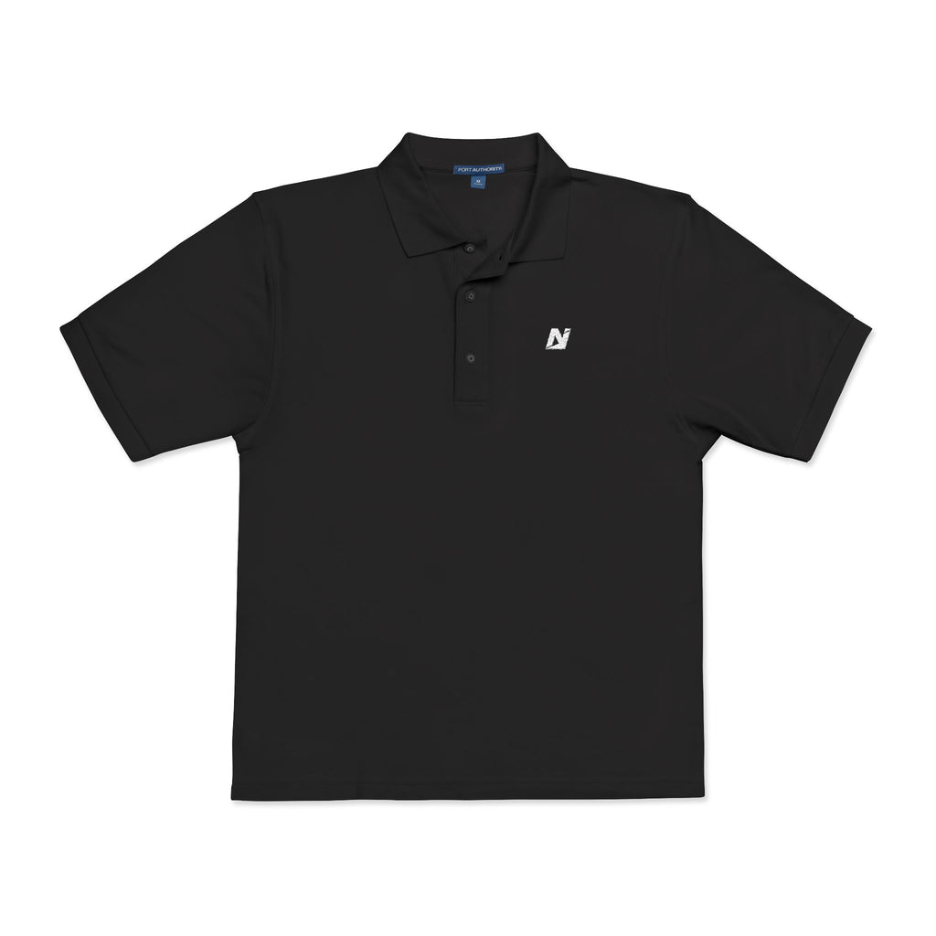 NTGR White Classic Monogram Polo (Embroidered)