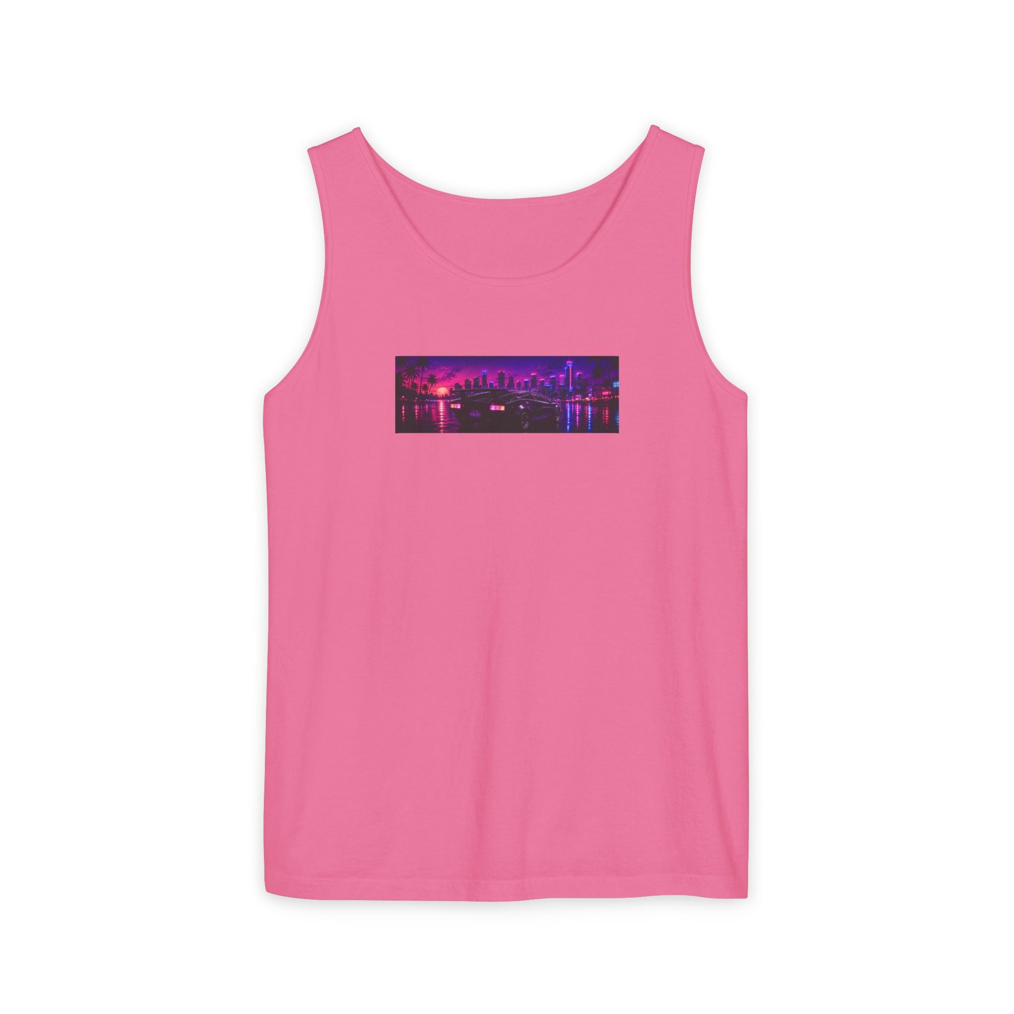 NEON SUMMER DIALED Lamb Box Logo Tank