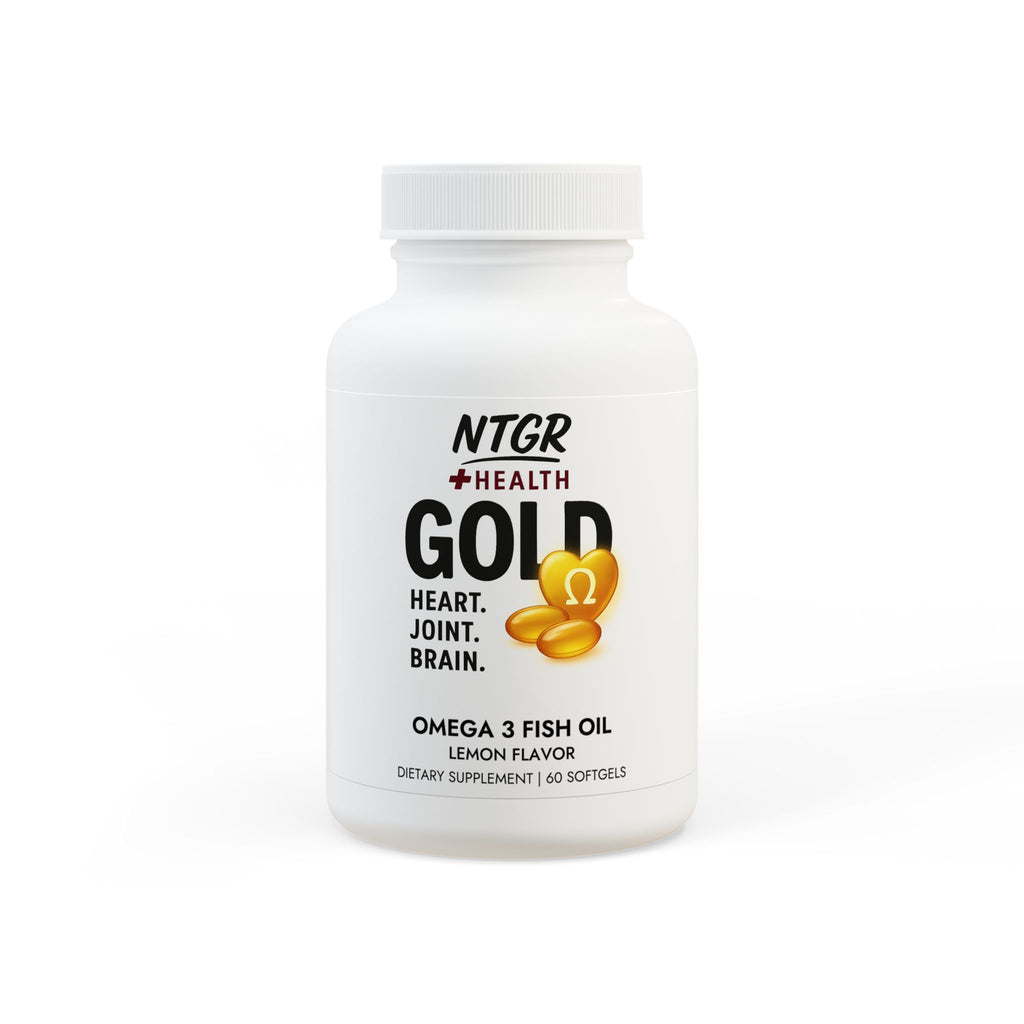 NTGR +Health GOLD - Omega 3 Fish Oil Supplement (60 Softgels)