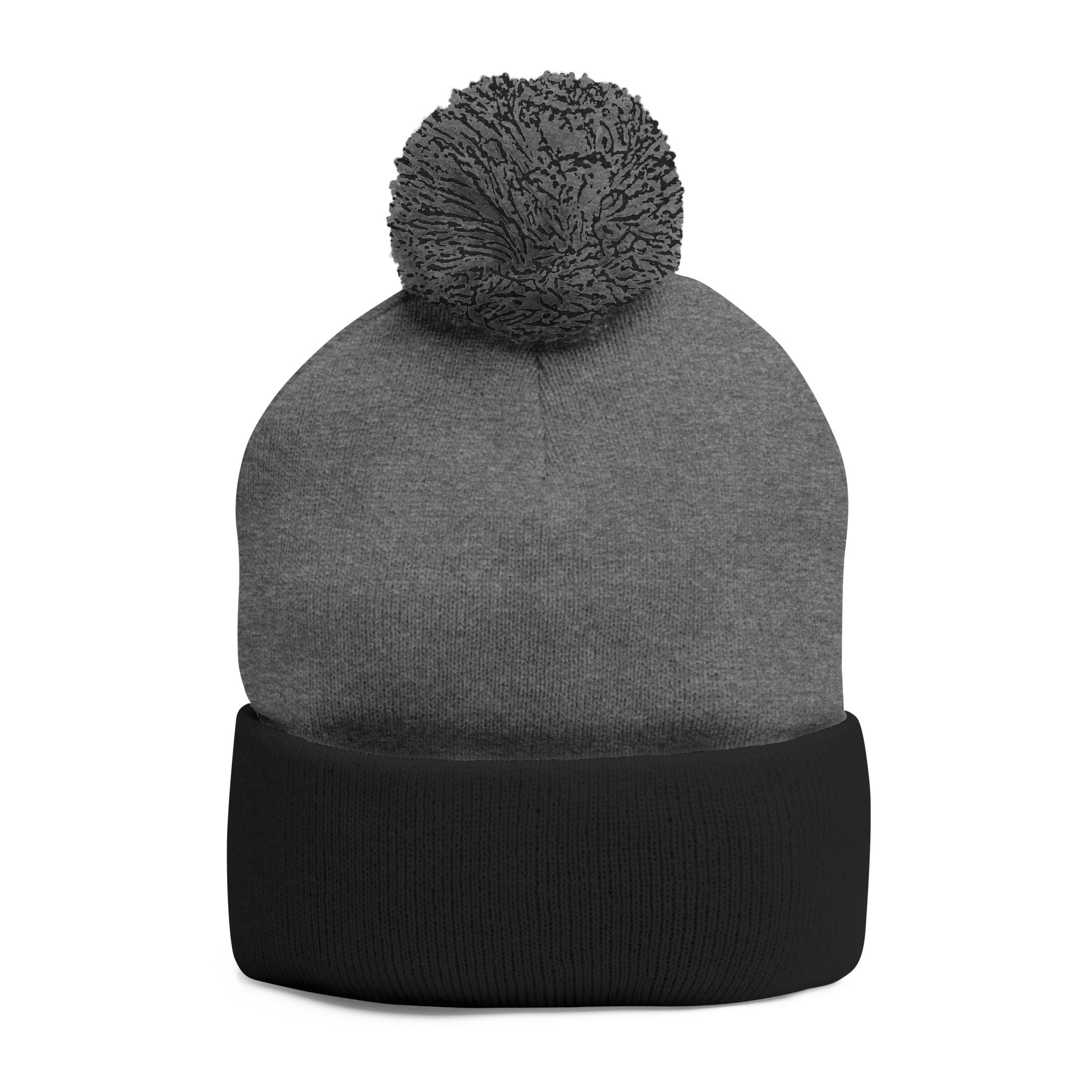 NTGR Stacked Stamp Ball-Headed Knit Beanie (Embroidered)