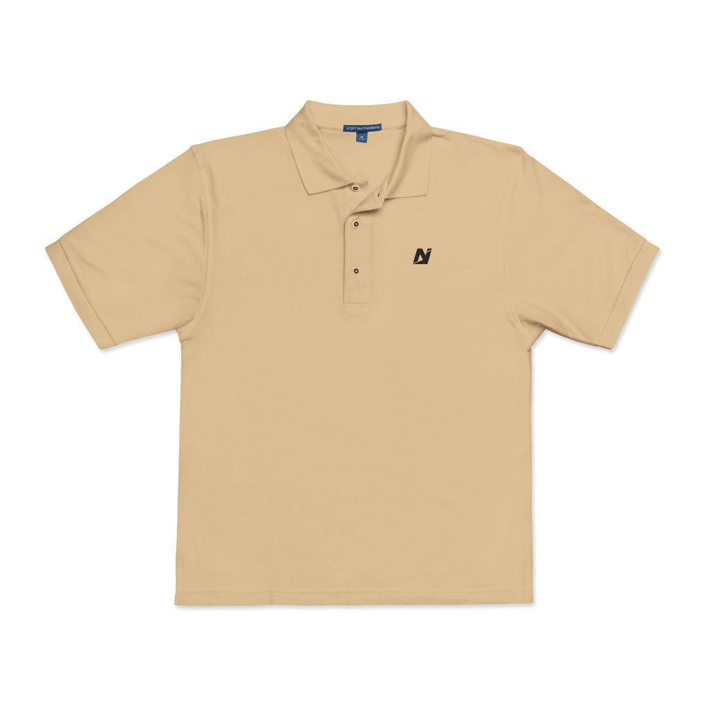 NTGR Black Classic Monogram Polo (Embroidered)