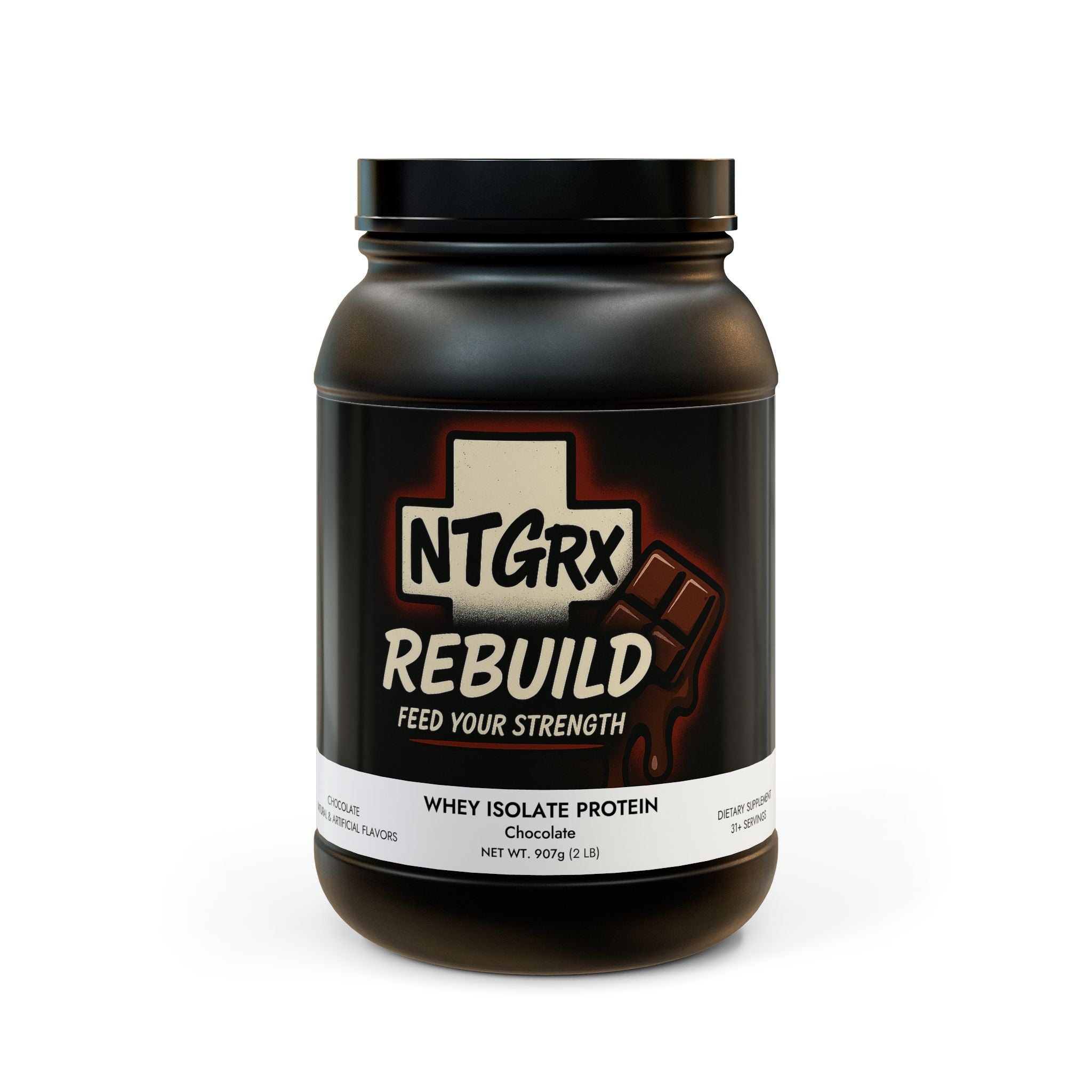NTGRx Labs REBUILD - Whey Isolate Chocolate Protein Powder  (2lb)