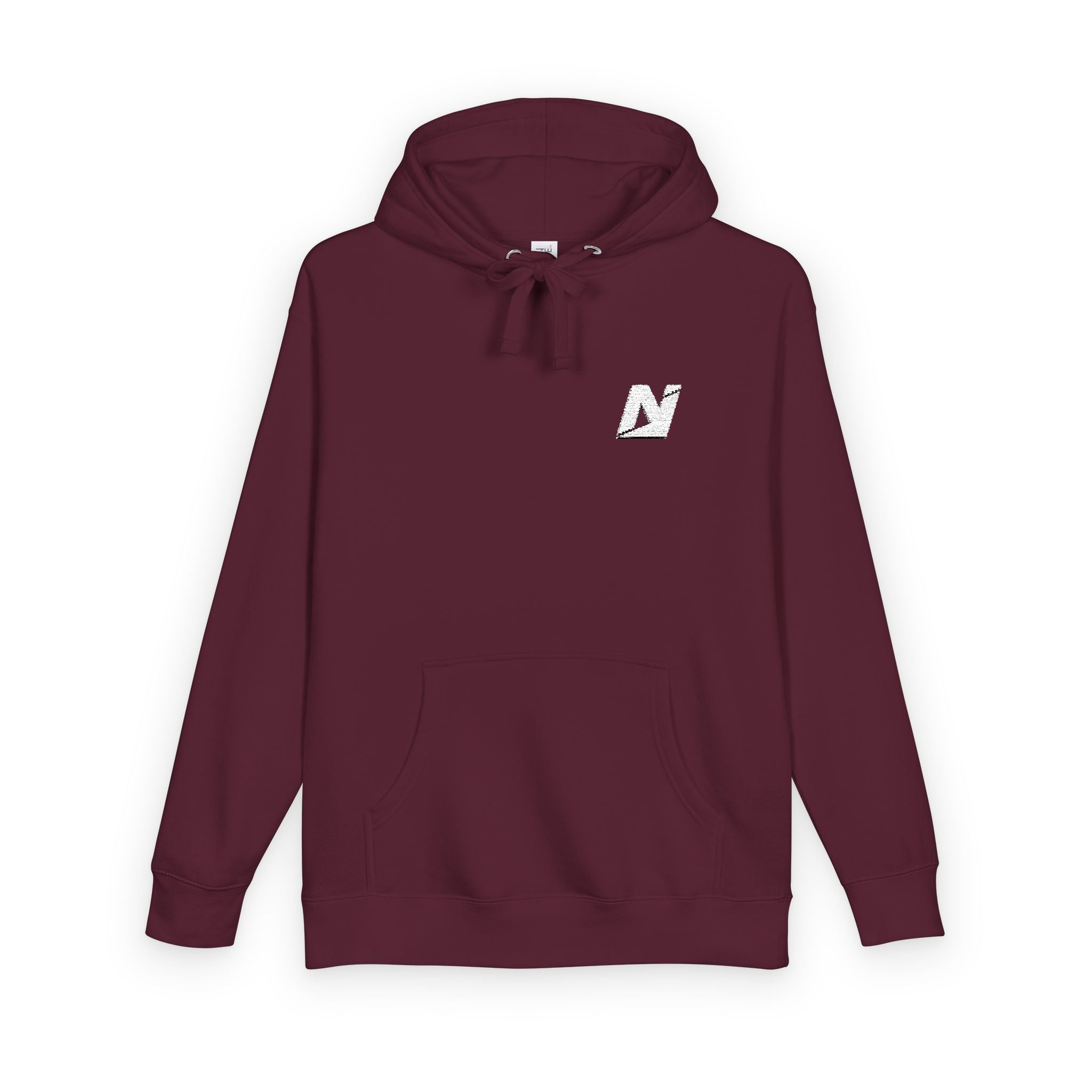 NTGR Fitness White Monogram Fleece Hoodie (Embroidered)