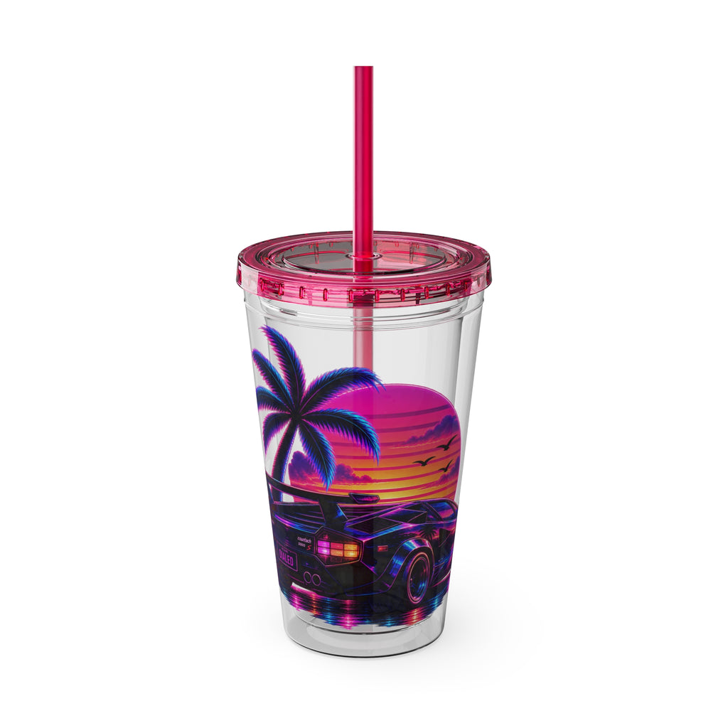 NEON SUMMER DIALED LAMB Sunsplash Tumbler 16oz