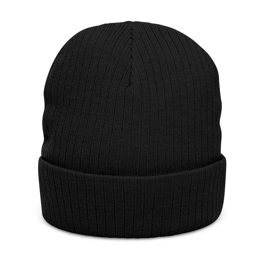 NTGR Luxe *Blackout* Tonal Ribbed Knit Beanie (Embroidered)