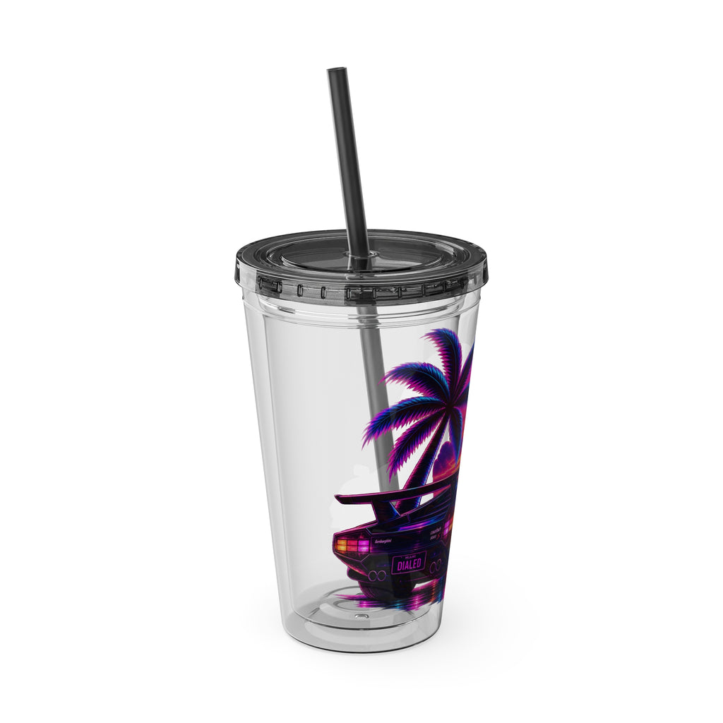 NEON SUMMER DIALED LAMB Sunsplash Tumbler 16oz