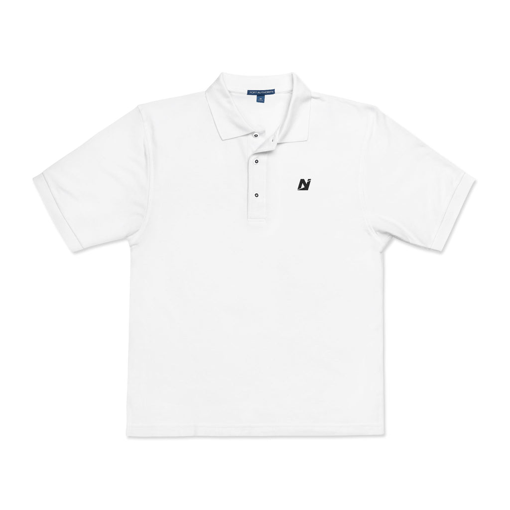 NTGR Black Classic Monogram Polo (Embroidered)
