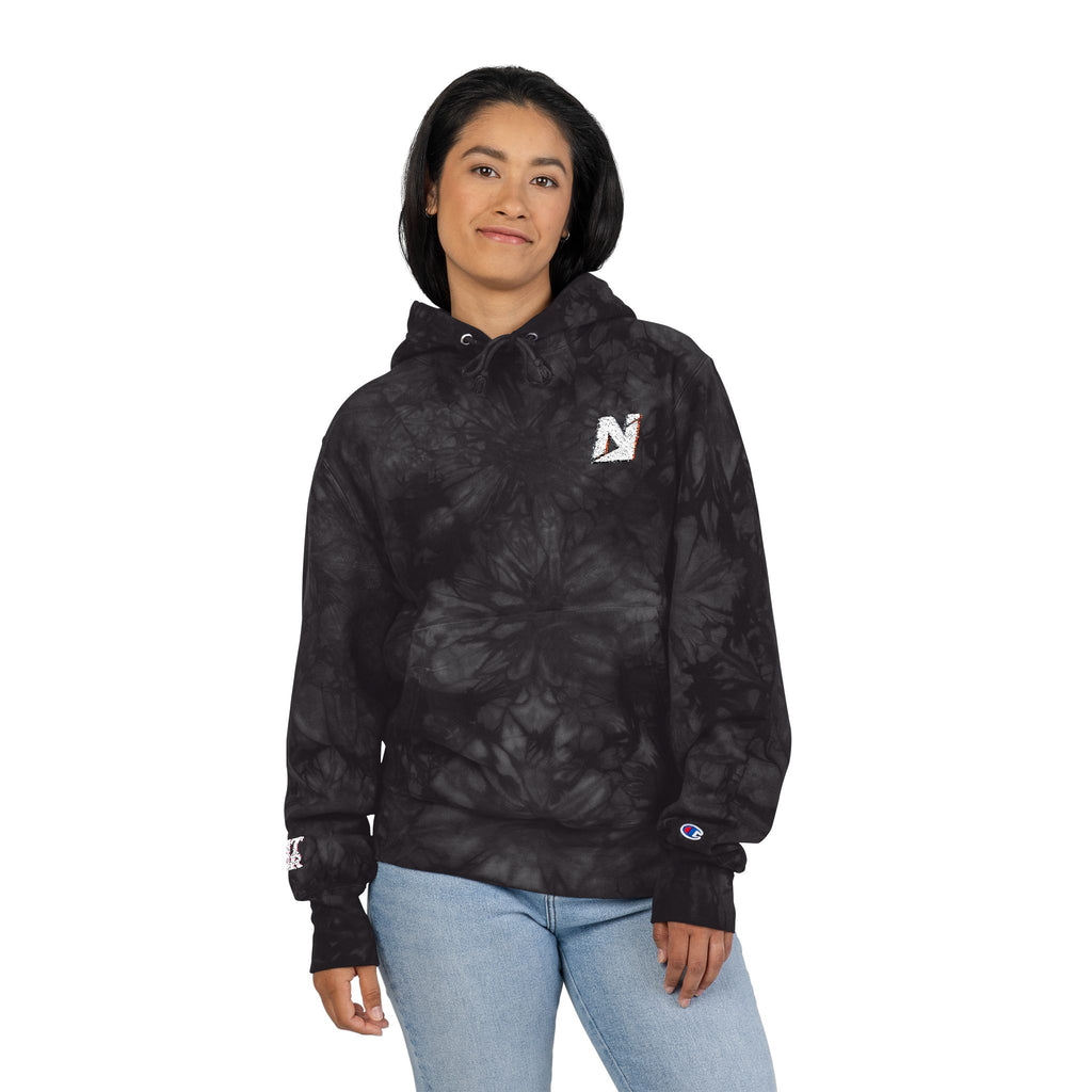 NTGR Fitness x Champion Glitch Tie-Dye Hoodie (Embroidered)
