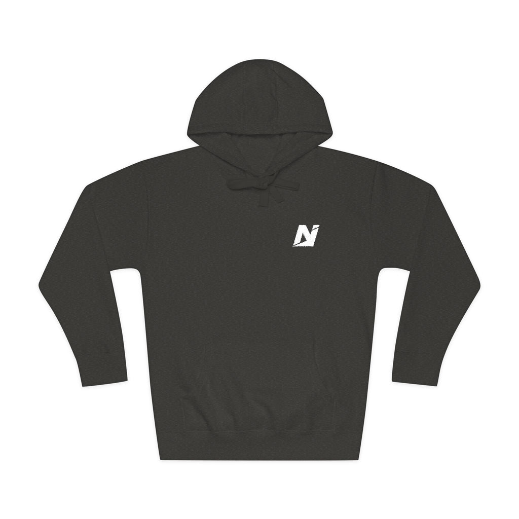 NTGR Fitness White Monogram Fleece Hoodie (Embroidered)
