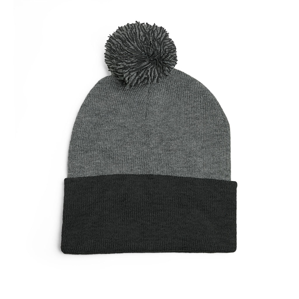 NTGR Stacked Stamp Ball-Headed Knit Beanie (Embroidered)