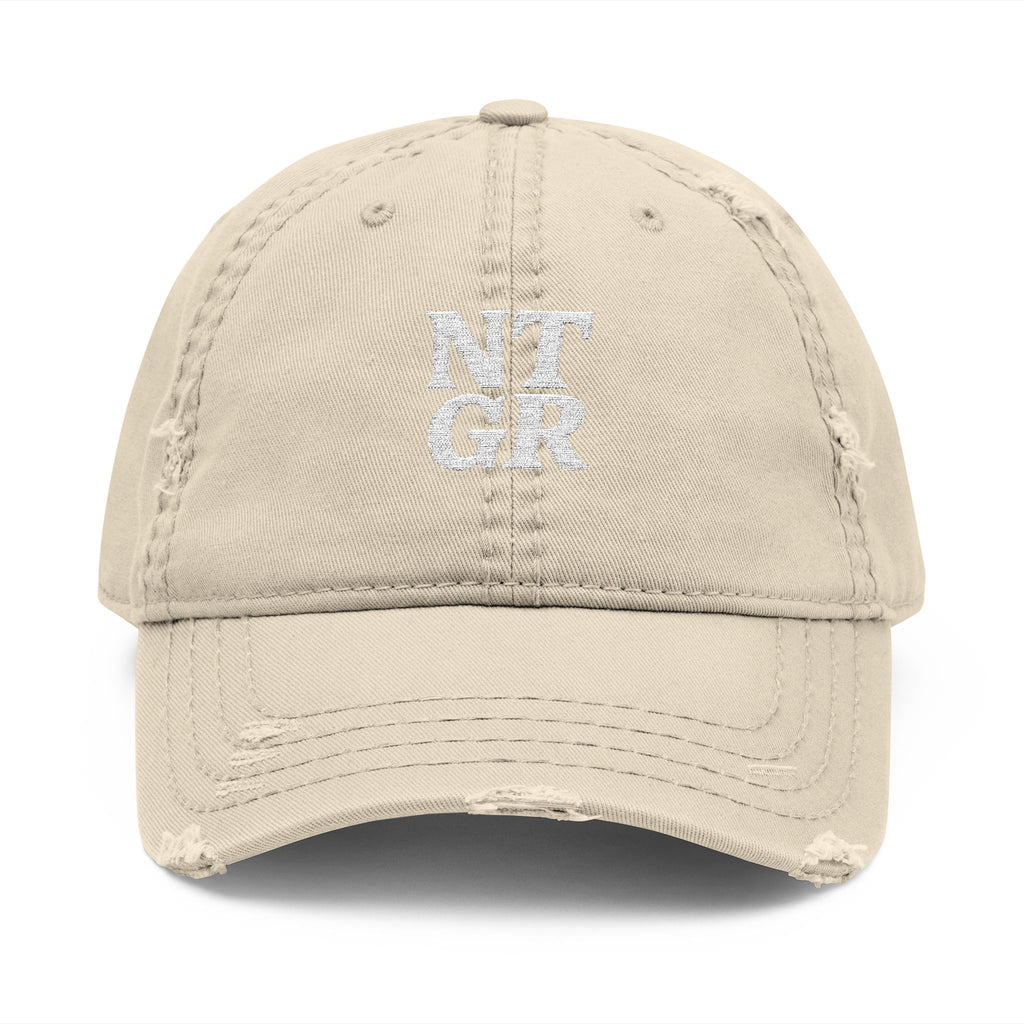 NTGR Stacked Stamp Distressed Dad Hat (Embroidered)