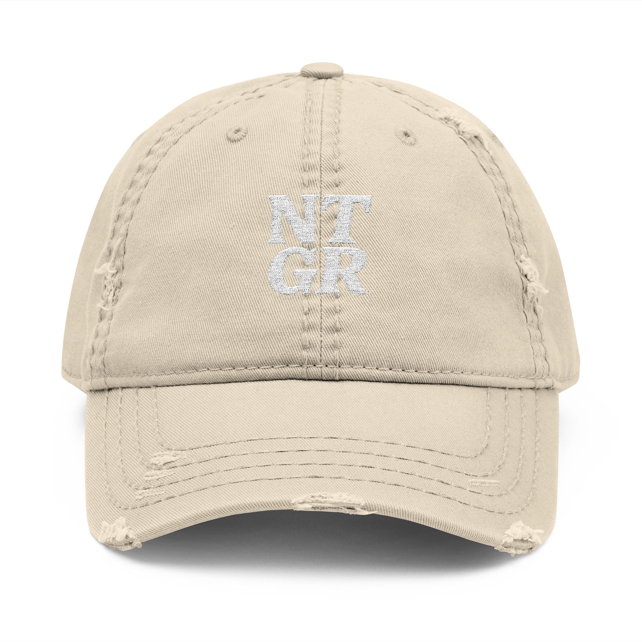 NTGR Stacked Stamp Distressed Dad Hat (Embroidered)