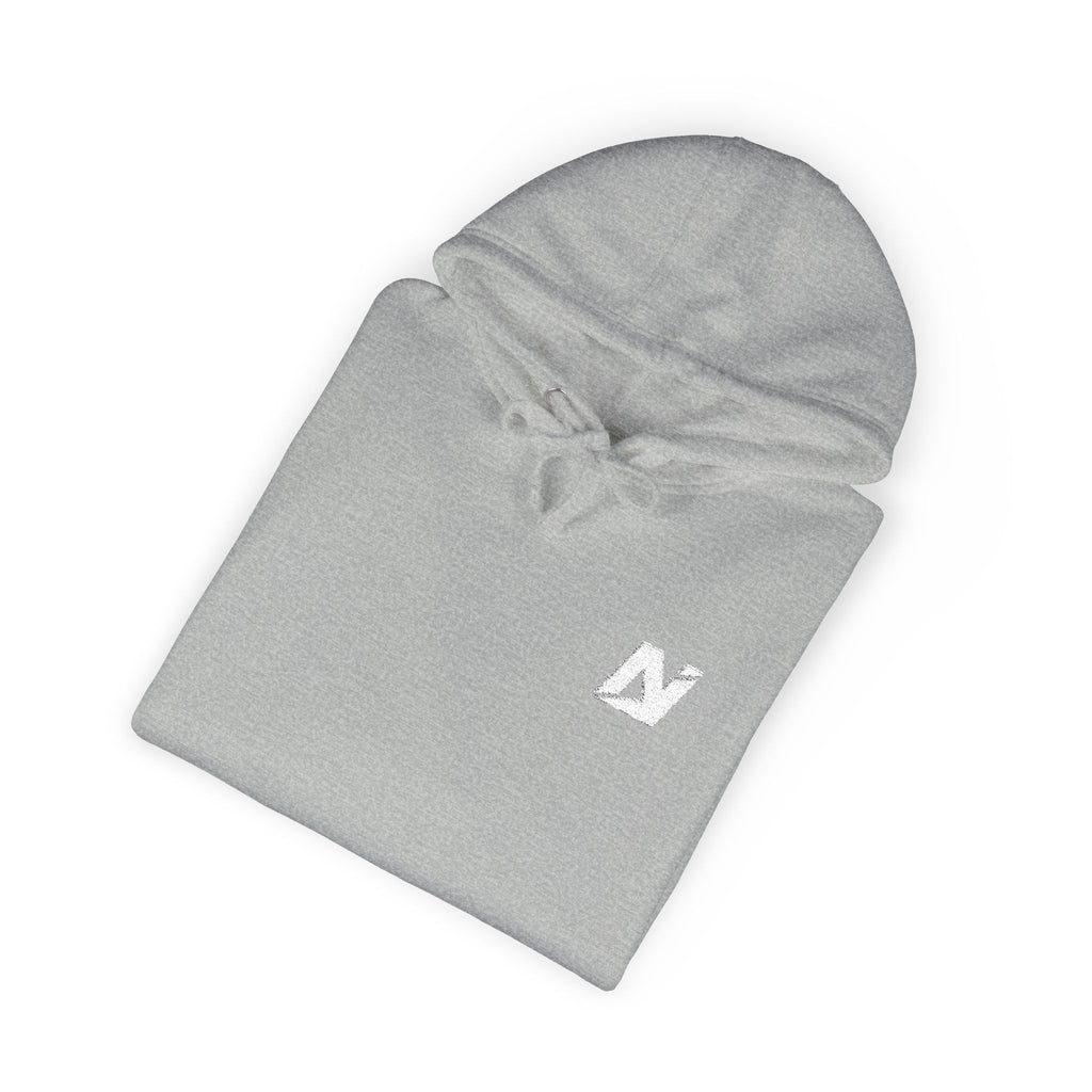 NTGR Fitness White Monogram Fleece Hoodie (Embroidered)