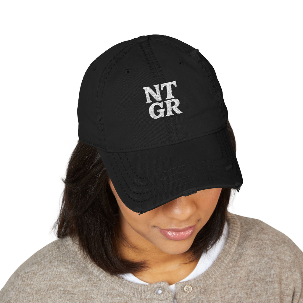 NTGR Stacked Stamp Distressed Dad Hat (Embroidered)