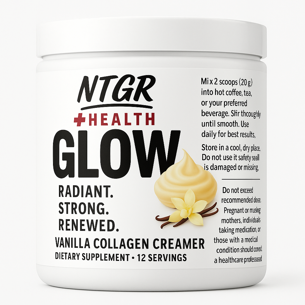 NTGR +Health GLOW - Grass-Fed Collagen Creamer (Vanilla)